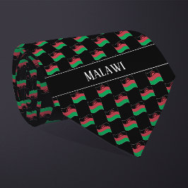 Vågigt Malawi Flagga Mönster Slips