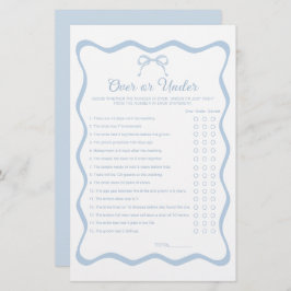 Vågigt Möhippan Blått fält över under spel