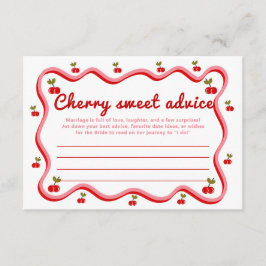 Vågigt Möhippan Retro Cherry Sweet Advice Tilläggskort