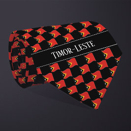 Vågigt mönster i Östtimors flagga Slips
