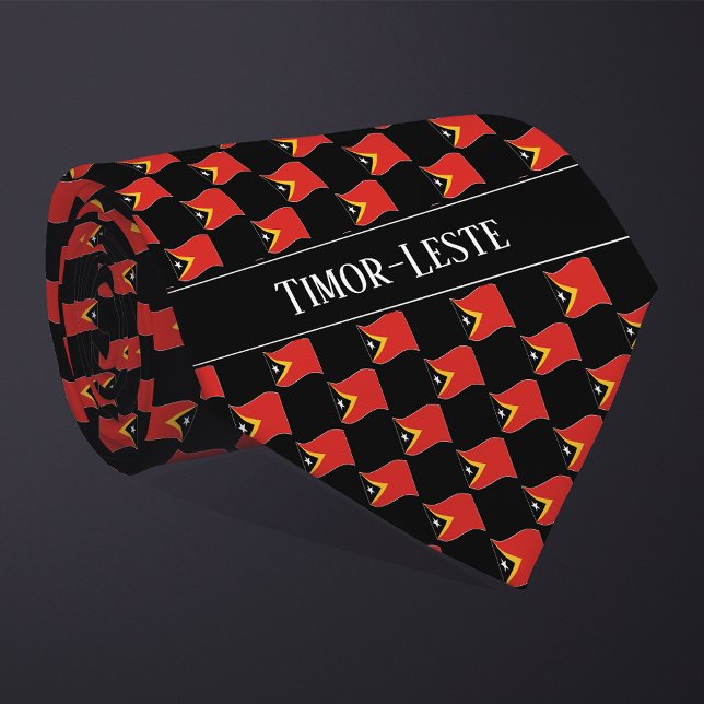 Vågigt mönster i Östtimors flagga  Slips (Skapare uppladdad)