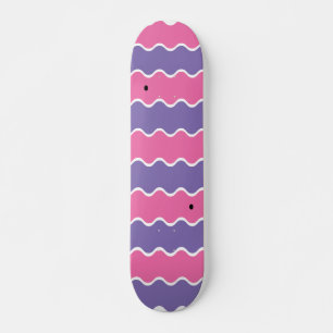 Vågigt Mönster  Mini Skateboard Bräda 18,5 Cm
