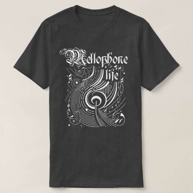 Vågigt Music Mellophone Life T Shirt (Design framsida)