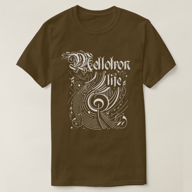 Vågigt Music Mellotron Life T Shirt (Design framsida)