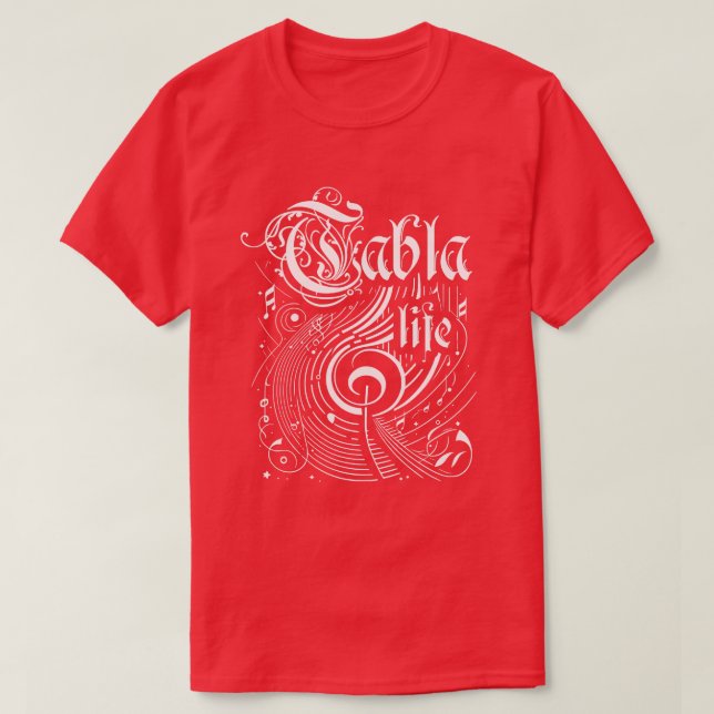 Vågigt Music Tabla Life T Shirt (Design framsida)