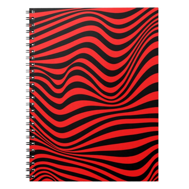 Vågigt optisk Illusion Mönster Anteckningsbok (Framsidan)