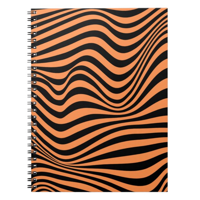 Vågigt optisk Illusion Mönster Anteckningsbok (Framsidan)