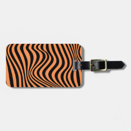 Vågigt optisk Illusion Mönster Bagagebricka