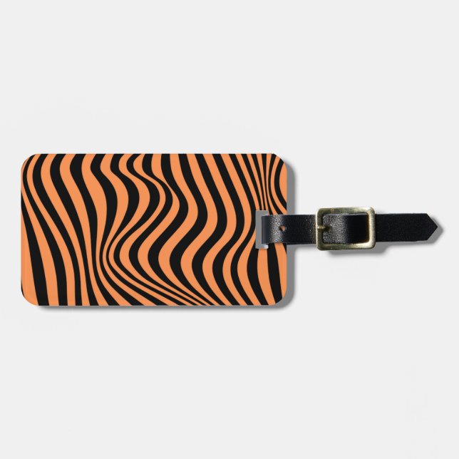 Vågigt optisk Illusion Mönster Bagagebricka (Horisontell Framsida)