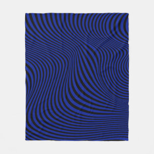 Vågigt optisk Illusion Mönster Fleecefilt