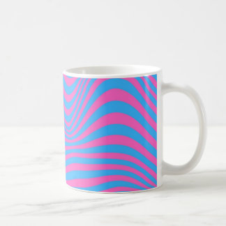 Vågigt optisk Illusion Mönster Kaffemugg