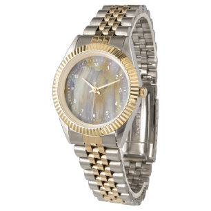 Vågigt Petrified Wood Armbandsur