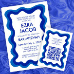 Vågigt Ram Chic Modern Anpassningsbar QR Pub Bat m Tilläggskort<br><div class="desc">Perfekt ENCLOSURE CARDS to be bat mitzvah, pub mitzvah eller annan judisk firande! Hand vågigt ram åt dig på framsidan! FULLT ANPASSADE! Klicka på "Anpassa" ovan om du vill redigera texten och lägga till länken till QR-koden. Klicka på "Redigera med verktyg" om du vill justera typsnitt, färg och placeringar och...</div>