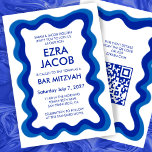 Vågigt Ram Modern Anpassningsbar QR CODE Pub Bat m Inbjudningar<br><div class="desc">Perfekt-kort för att tillkännage ett bat mitzvah, pub mitzvah eller annat judiskt firande! Hand vågigt ram åt dig på framsidan! FULLT ANPASSADE! Klicka på "Anpassa" ovan om du vill redigera texten och lägga till länken till qr-koden. Klicka på "Redigera med verktyg" om du vill justera typsnitt, färg och placeringar och...</div>