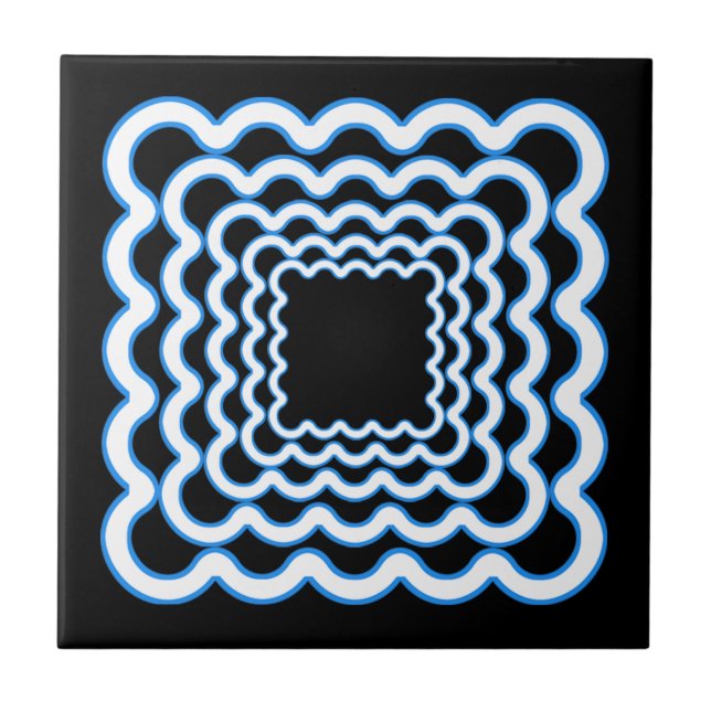 Vågigt Ramar Kakelplatta (Framsidan)