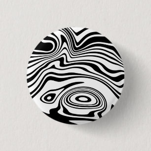 Vågigt Rand Black and White-knapp Knapp