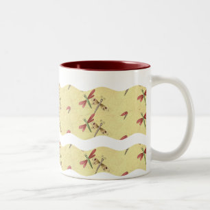 Vågigt Rand-Dragonfly Delight: Kaffe Mugg