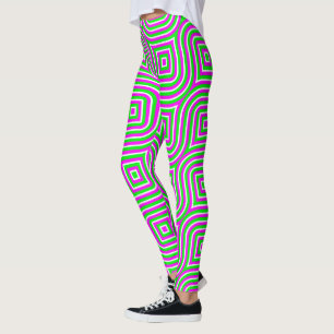 Vågigt Rand med flera färgader Leggings