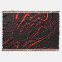 Vågigt röda långa spår över svart bakgrund