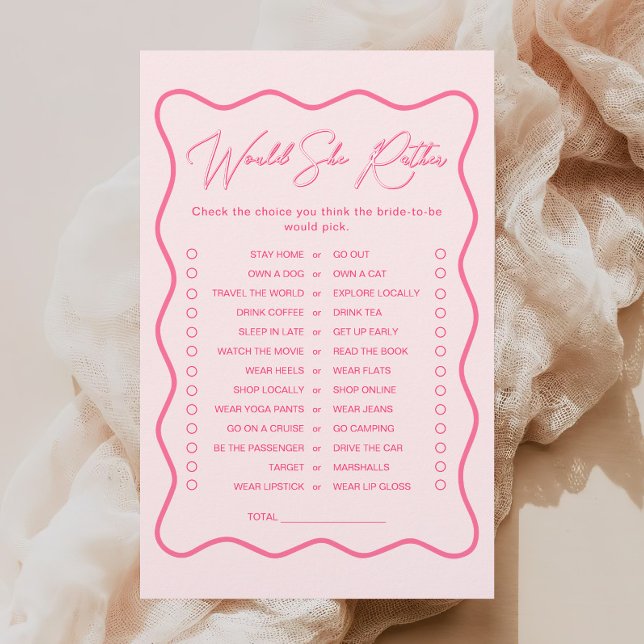 Vågigt Rosa Möhippa om hon hellre skulle spela (Skapare uppladdad)