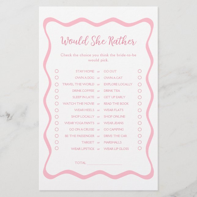 Vågigt Rosa Möhippa om hon hellre skulle spela (Framsida)