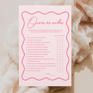 Vågigt Rosa Möhippa över under spel