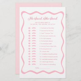 Vågigt Rosa Möhippa som hon sa att hon sa att spel