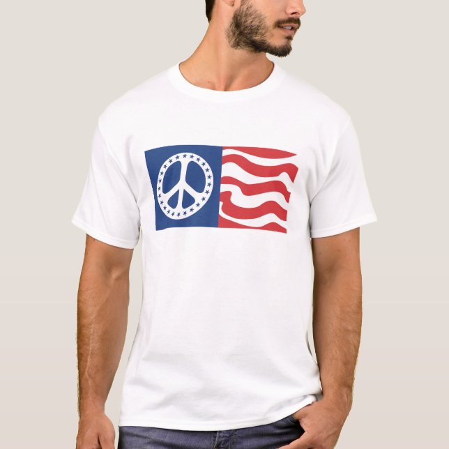 Vågigt skyfred tee (Framsida)