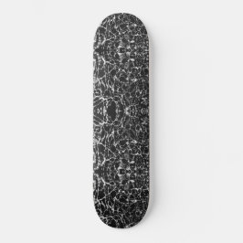 VÅGIGT SVART OCH VITT MINI SKATEBOARD BRÄDA 18,5 CM