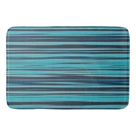 Vågigt turkos och Blue Rand Badrumsmatta