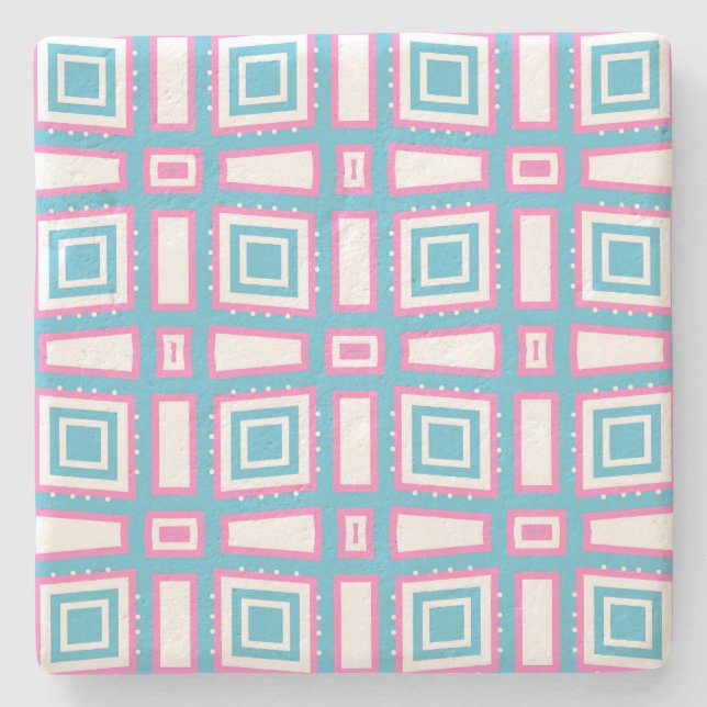 Vågigt Underläggen Kvadratisk kalksten Stenunderlägg (Framsidan)