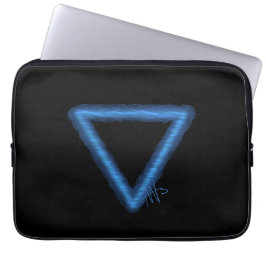 Vågigt Vatten Inslag Alchemy Symbol Laptop Fodral