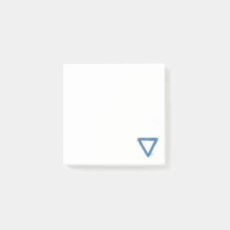 Vågigt Vatten Inslag Alchemy Symbol Post-it Block