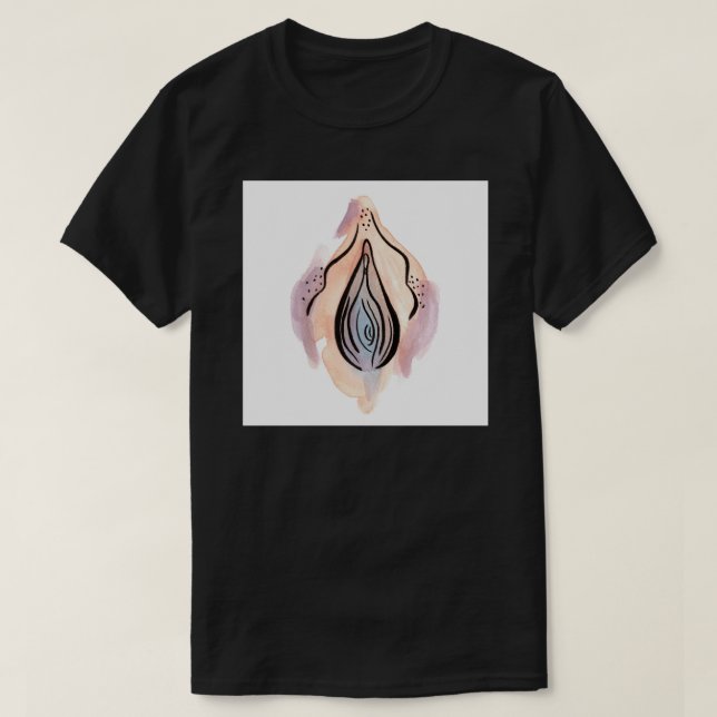 Vagina 10 Art-utskrift T Shirt (Design framsida)