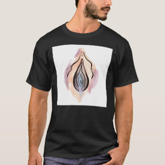 Vagina 10 Art-utskrift T Shirt