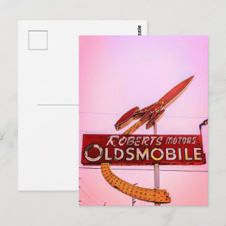 Vägkantsneon Vykort