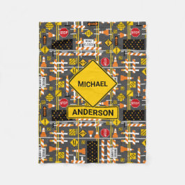 Vägkonstruktionsskyltar Fleecefilt