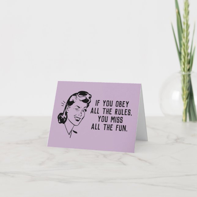 Vågkort för radbrytare i retroregeln tack kort (Framsida)