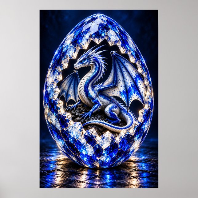 Vågkrönande Drakägg Poster (Framsidan)