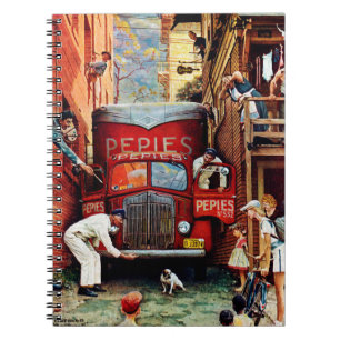 Vägkvarter av Norman Rockwell Anteckningsbok