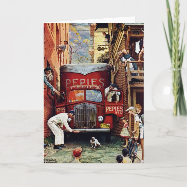 Vägkvarter av Norman Rockwell Kort (Framsida)