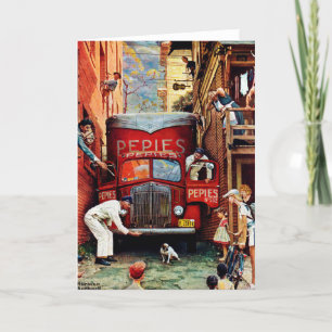 Vägkvarter av Norman Rockwell Kort