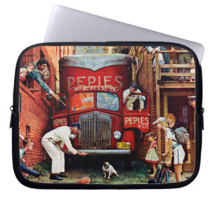 Vägkvarter av Norman Rockwell Laptop Sleeve