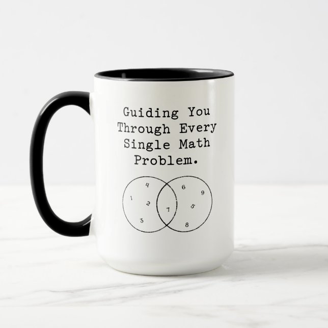 Vägleda dig genom varje matematiskt problem mugg (Vänster)