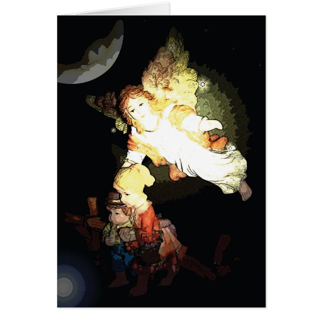 vägleda lätt hälsningskort (Framsidan)