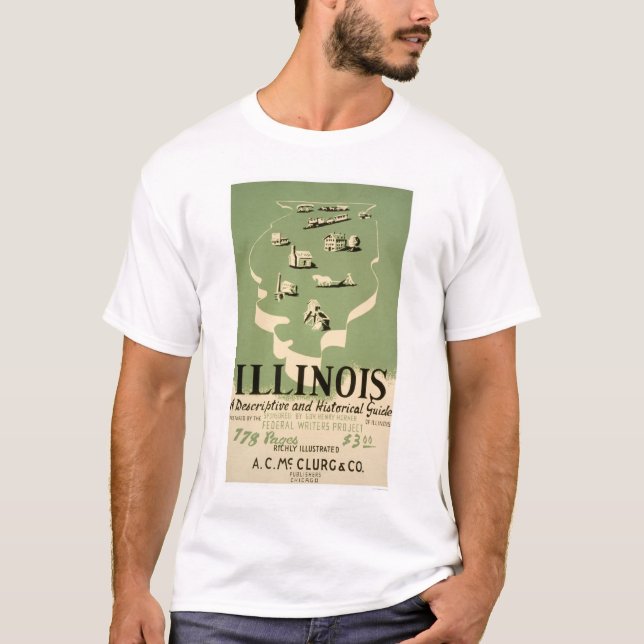Vägleda till Illinois 1940 WPA Tee (Framsida)