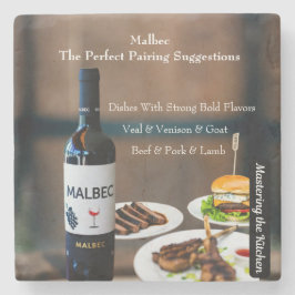 Vägledning för Malbec-vinservering/Bekräftande av  Stenunderlägg