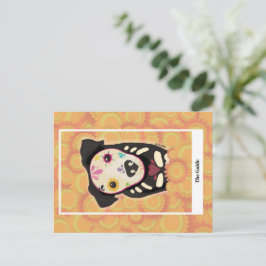 Vägledningen – Día de los Muertos Hund Tarot Konst Vykort