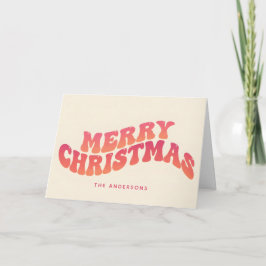 Våglig Groovy Script God Jul Helgkort