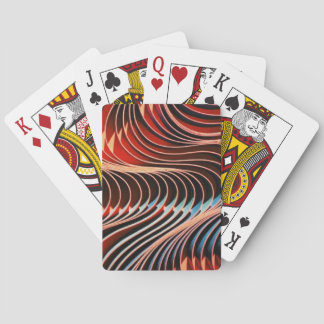 Vågliknande färger casinokort